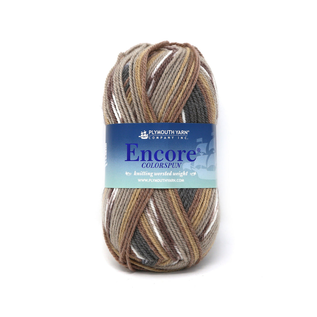 Plymouth Yarns Encore Worsted Colorspun - 8127 - Grey Neutral Prints 843273045794 | Yarn at Michigan Fine Yarns