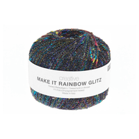 Rico Design Creative Make It Rainbow Glitz - 001 - Black  | Yarn at Michigan Fine Yarns