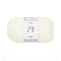 Sandnes Garn Peer Gynt - 1001 - True White  | Yarn at Michigan Fine Yarns