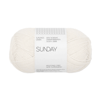 Sandnes Garn Sunday - 1001 - White 7039560031059 | Yarn at Michigan Fine Yarns