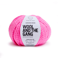 Wool And The Gang Alpachino Merino - Bubblegum Pink 604565314734 | Yarn at Michigan Fine Yarns