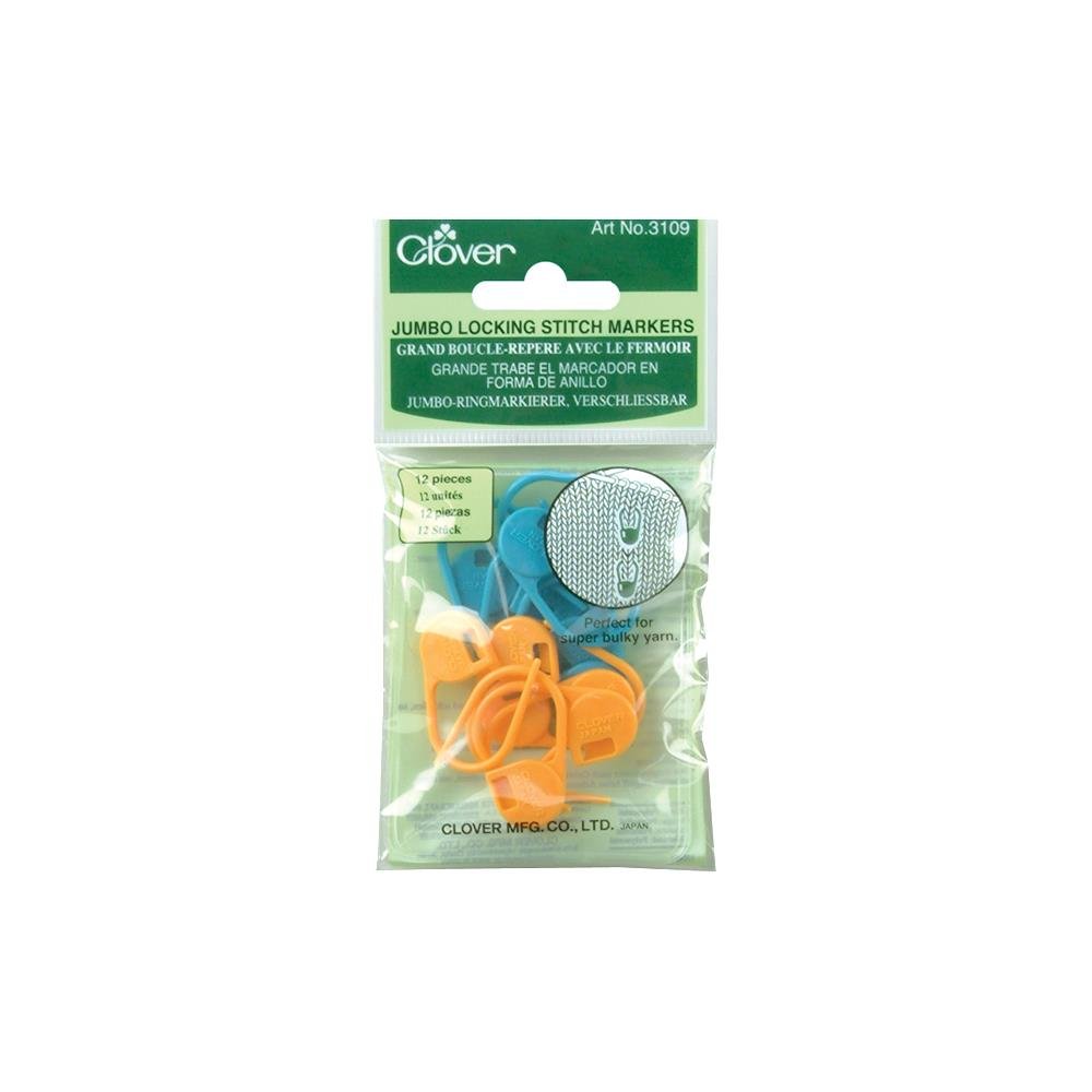 Clover Jumbo Locking Stitch Markers - 051221353024 | Accessories at Michigan Fine Yarns