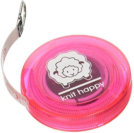 Knit Happy Knit Happy Tape Measure -Pink 632751160827 | Accessories at Michigan Fine Yarns