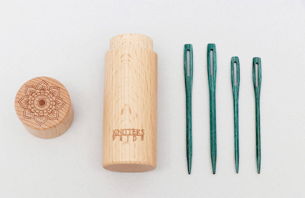 Knitter's Pride Teal Wooden Darning Needles - Michigan Fine Yarns