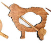 LYKKE LYKKE Handcrafted Wood Shawl Pin -Mango Wood Sheep | Accessories at Michigan Fine Yarns