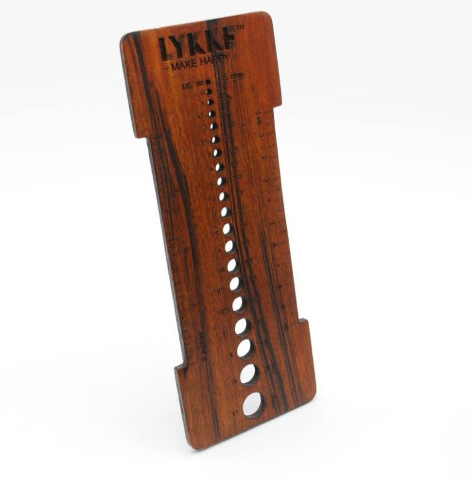 LYKKE Lykke Needle Sizer and Gauge Tool -Rosewood 75675178 | Accessories at Michigan Fine Yarns