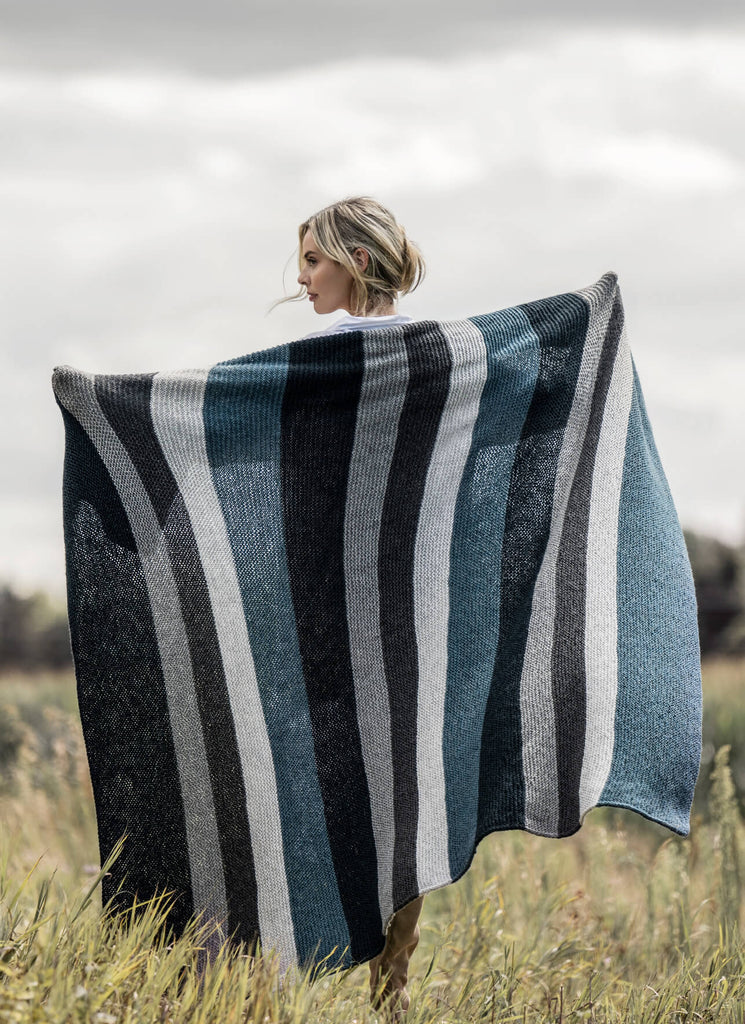 Blue Sky Fibers Berkeley Blanket Kit -Original Colorway | Kits at Michigan Fine Yarns