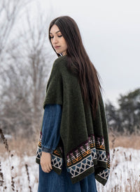 Blue Sky Fibers Woodland Ruana Kit -Original Colorway 31275050 | Kits at Michigan Fine Yarns