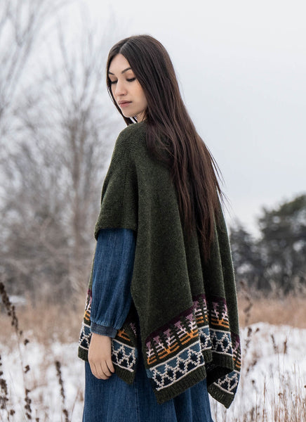 Blue Sky Fibers Woodland Ruana Kit - Michigan Fine Yarns