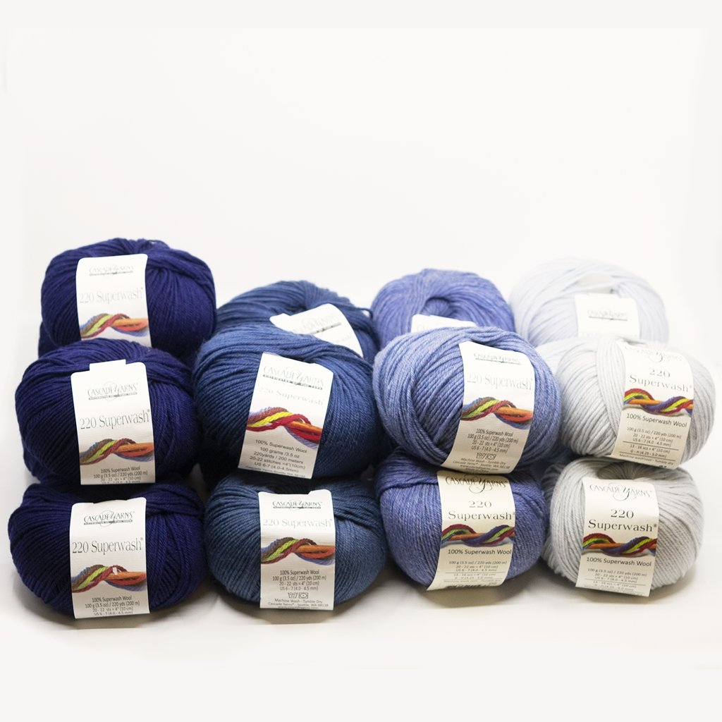 Cascade Blanket of Many Stitches Mystery Knit-Along Kit at Michigan Fine Yarns