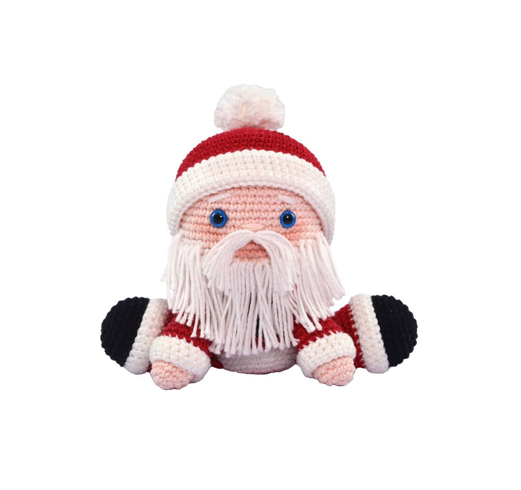 Mewaii® Christmas Crochet Kit For Beginners Santa Claus Crochet Kits with  Easy Peasy Yarn