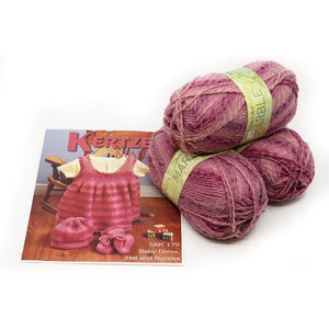 Kertzer Kertzer Baby Knit Kits -1 - Baby Dress, Hat, & Booties 25892138 | Kits at Michigan Fine Yarns