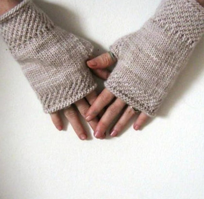 Malabrigo Honeycomb Wrist Warmers Kit -Natural - MM063 35052586 | Kits at Michigan Fine Yarns