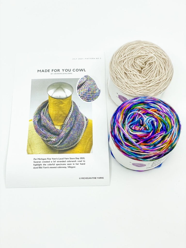 Michigan Fine Yarns Made For You Cowl Kit (100g) -Silver 64194090 | Kits at Michigan Fine Yarns