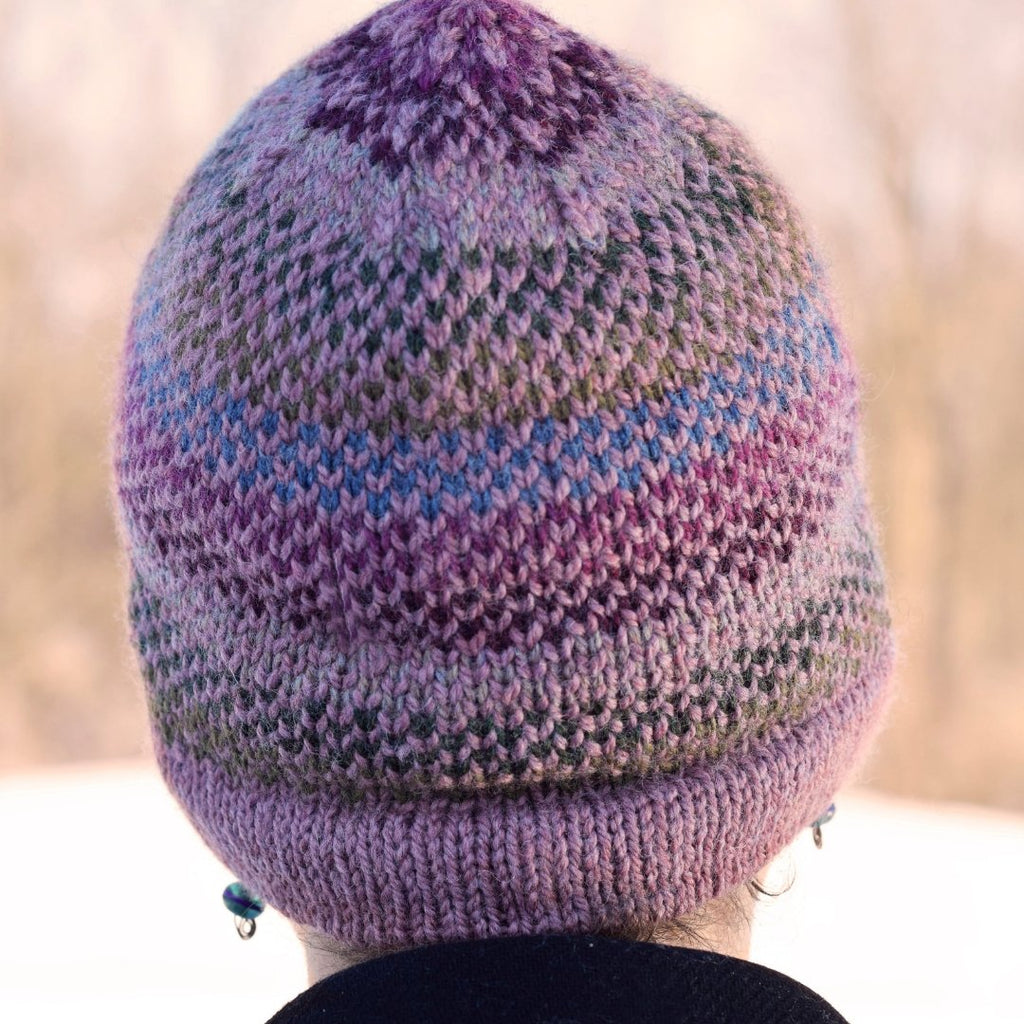 Michigan Fine Yarns Made For You in Woolstok Hat Kit -Lilac Bloom & Bramble & Fig 00634666 | Kits at Michigan Fine Yarns