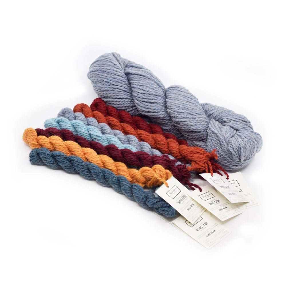 Michigan Fine Yarns Made For You in Woolstok Hat Kit -Morning Frost & Fire & Ice 74414890 | Kits at Michigan Fine Yarns