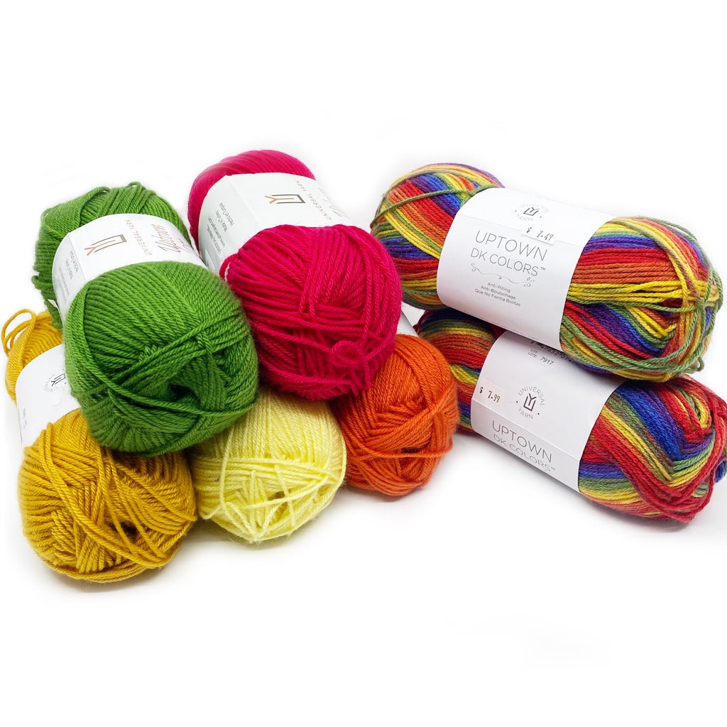 Pack of 10, 50g Soft Cotton Yarn Skeins for Crochet and Knitting, 1200+yard  | LovLim