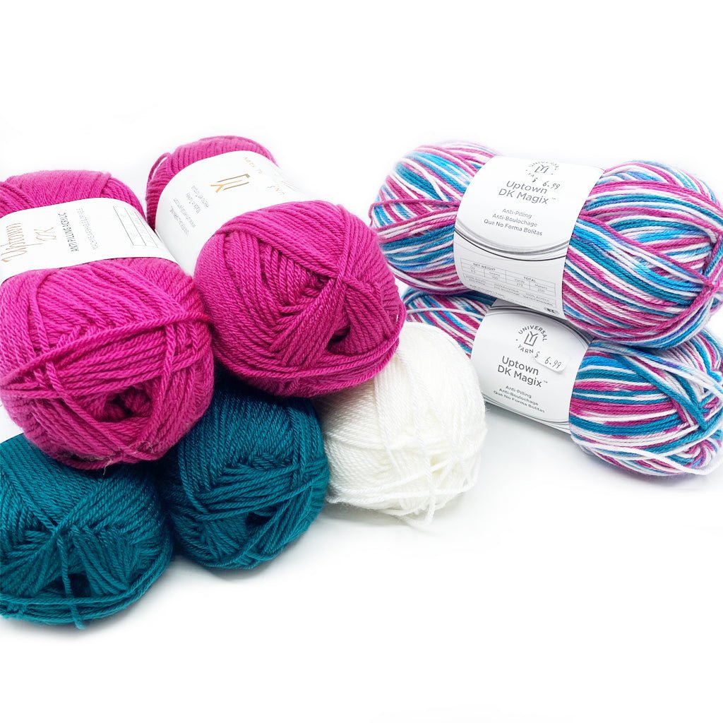 Michigan Fine Yarns Spice of Life Crochet Blanket Kit -Uptown DK Bundle 5 49247274 | Kits at Michigan Fine Yarns