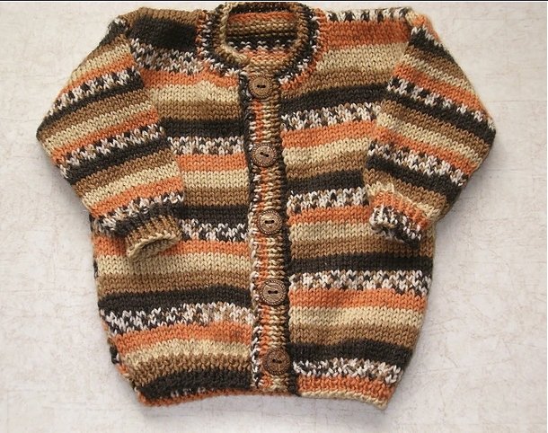 Plymouth Yarns Stripes For Baby Cardigan Kit -69 95814698 | Kits at Michigan Fine Yarns