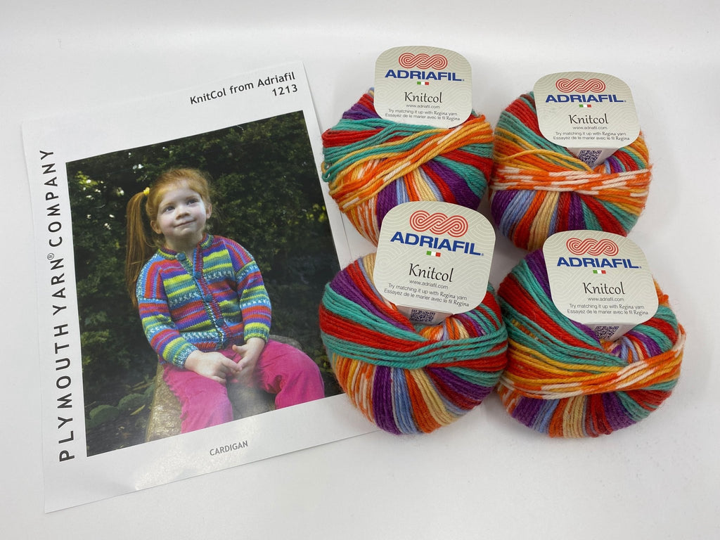 Plymouth Yarns Stripes For Baby Cardigan Kit -86 98796586 | Kits at Michigan Fine Yarns