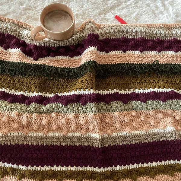 Sirdar Winter Berries Blanket Crochet Along in Hayfield Soft Twist