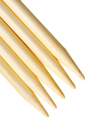 ChiaoGoo Bamboo 8" Double Point Needles-Natural at Michigan Fine Yarns