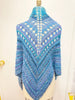 Michigan Fine Yarns Store Sample Sale: Adult Garments (Continued) -Marble chunky Blue and Purple shawl 85152554 | at Michigan Fine Yarns