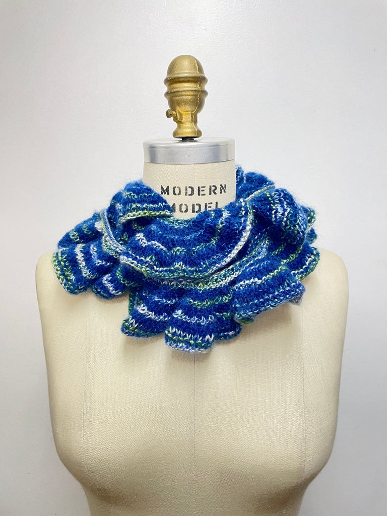 Michigan Fine Yarns Store Sample Sale: Adult Garments (Continued) -Silky Merino and Kidsilk haze ruffle scarf 85381930 | at Michigan Fine Yarns