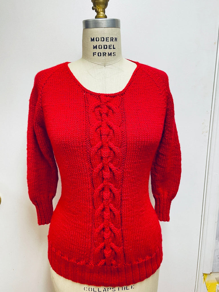 Michigan Fine Yarns Store Sample Sale: Adult Garments (Continued) -Vintage DK Cable Pullover 65139242 | at Michigan Fine Yarns
