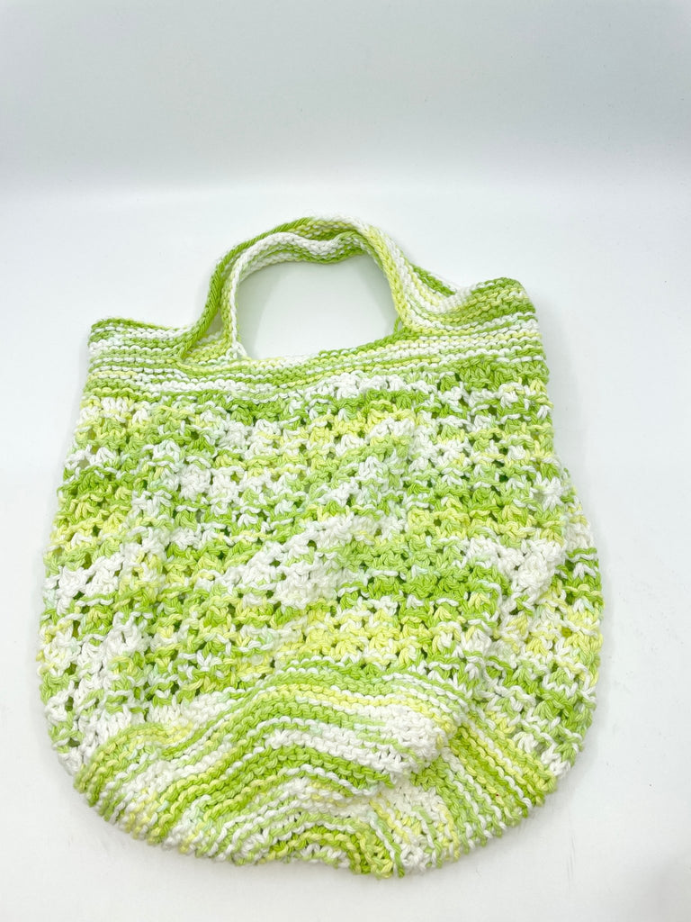 Michigan Fine Yarns Store Sample Sale: Handbags -Spring Greens Cotton Crochet Bag 71514154 | at Michigan Fine Yarns