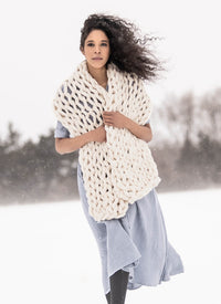 Blue Sky Fibers Arm Knit Wrap at Michigan Fine Yarns