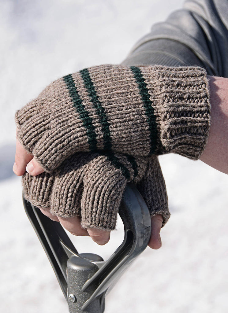 Blue Sky Fibers Manly Fingerless Gloves - 02745130 | Patterns at Michigan Fine Yarns