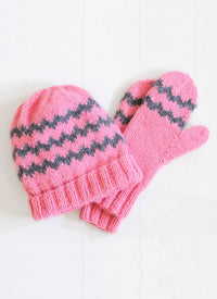 Blue Sky Fibers Zig Zag Mittens & Hat - 50586410 | Patterns at Michigan Fine Yarns