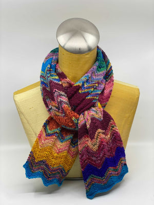 Michigan Fine Yarns Chevron Stitch Scarf -98022698 | Patterns at Michigan Fine Yarns