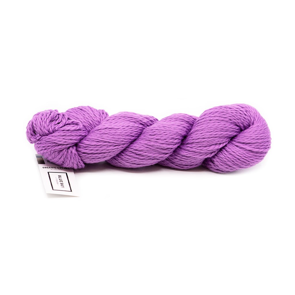 Lavender U.S. Organic Cotton Sport Weight Yarn Ball