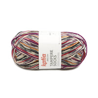Katia Tampere Socks -100 - Taupe, Rose, Teal 64065066 | Yarn at Michigan Fine Yarns