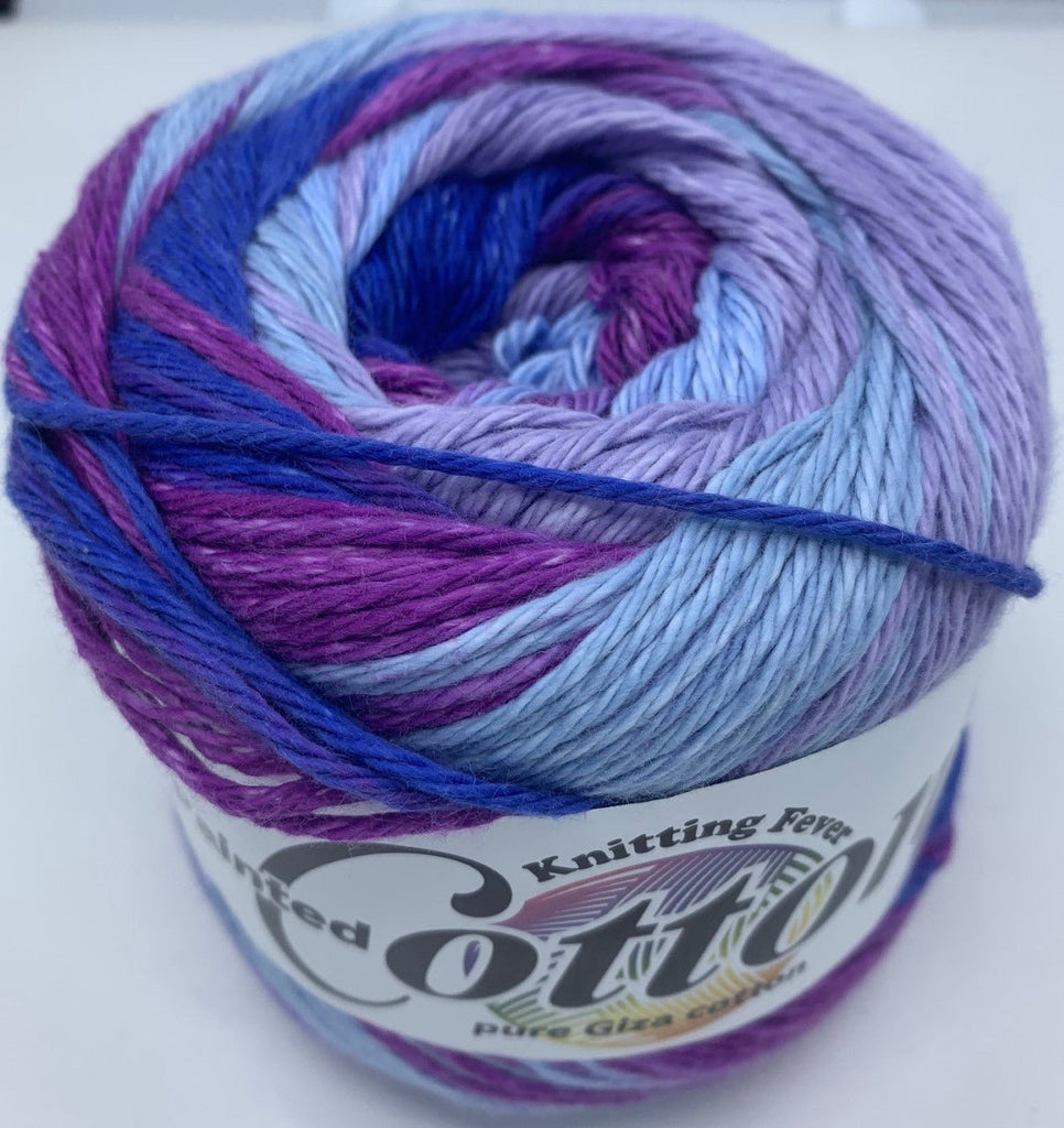 Knitting Fever Painted Cotton -4 - Levander By Day 841275130128 | Yarn at Michigan Fine Yarns