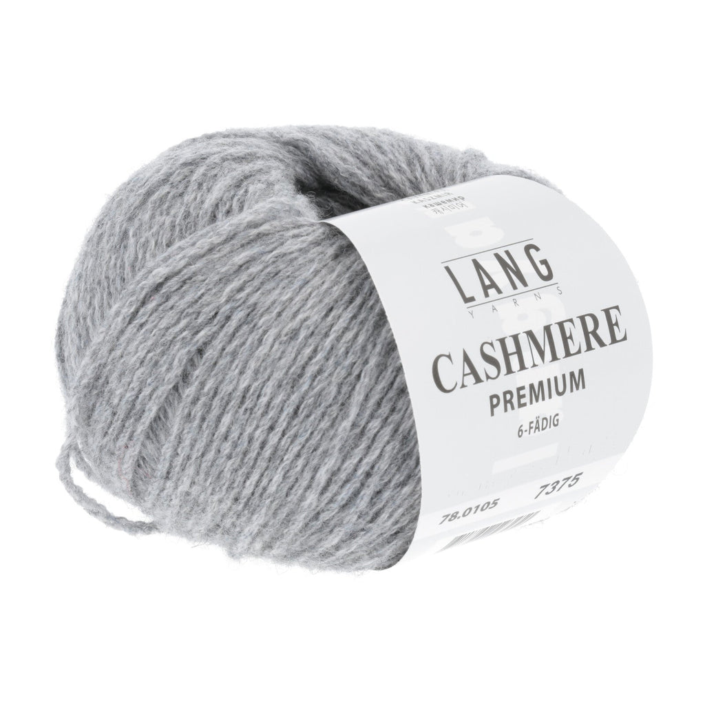 Lang Cashmere Premium -105 - Ash Grey Melange 7611862123450 | Yarn at Michigan Fine Yarns
