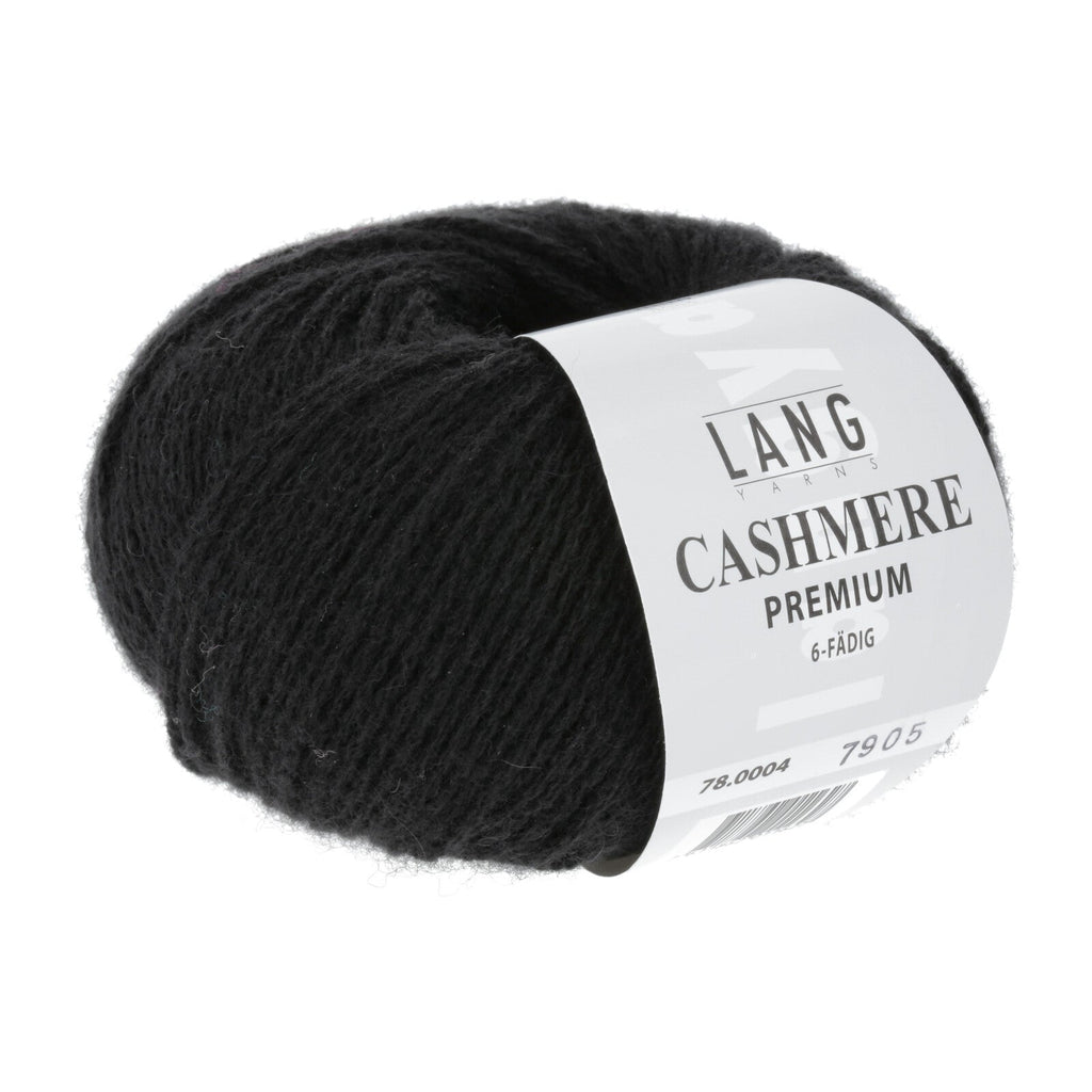 Lang Cashmere Premium -4 - Black | Yarn at Michigan Fine Yarns