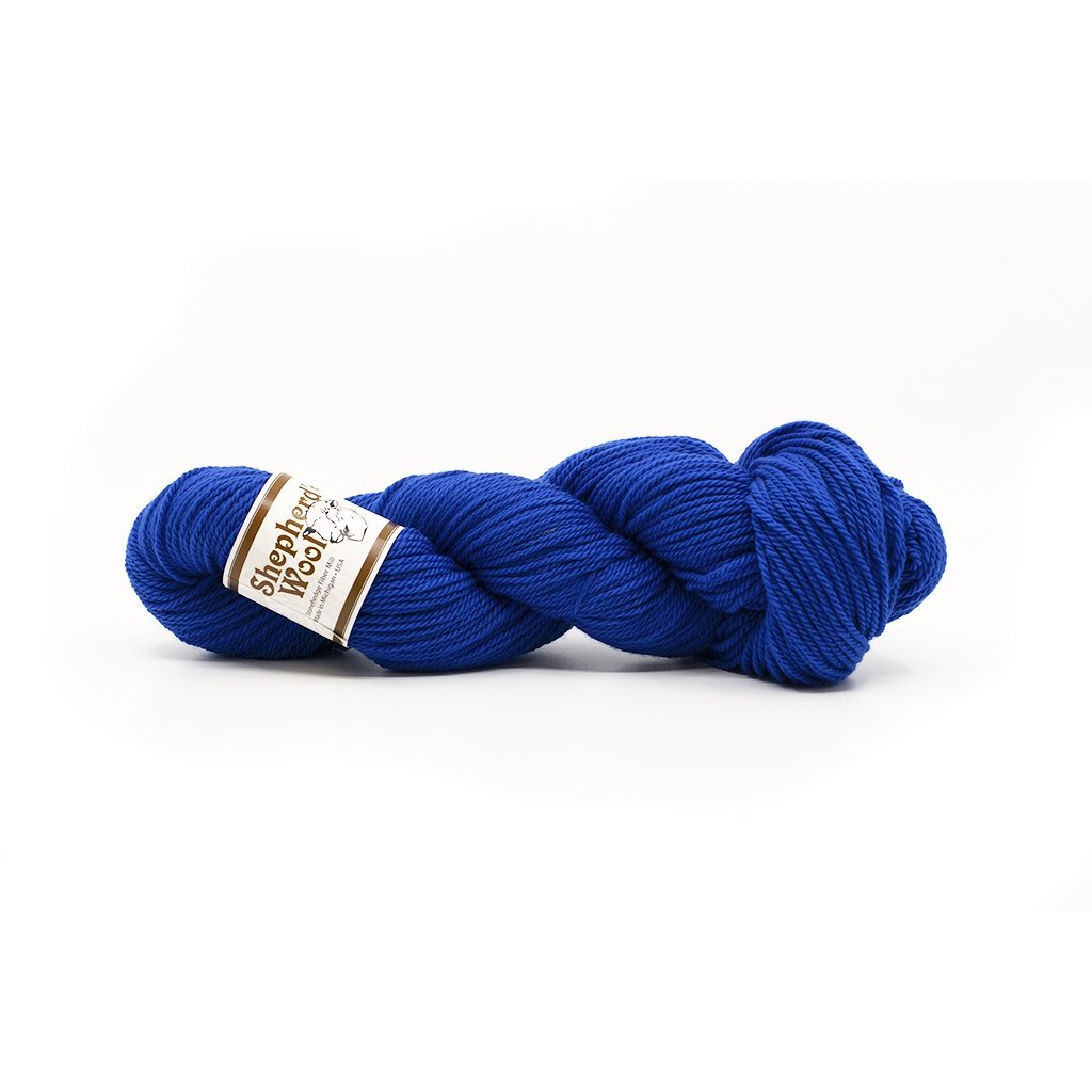 Stonehedge Fiber Mills Shepherd's Wool Worsted -Frosty Blue #052 96060202 | Yarn at Michigan Fine Yarns